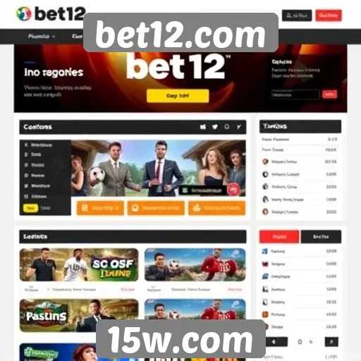 Avaliação da interface do usuário do site bet12